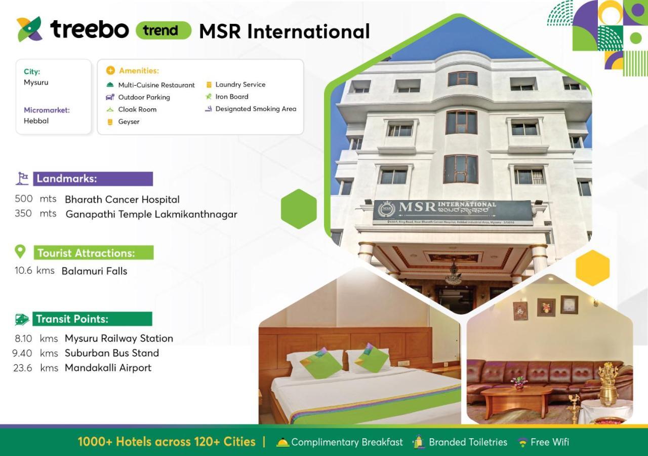 Hotel Treebo Trend Msr International - Hebbal Mysuru Zewnętrze zdjęcie